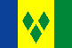 Drapeau Saint Vincent et Grenadines : cliquer pour agrandir