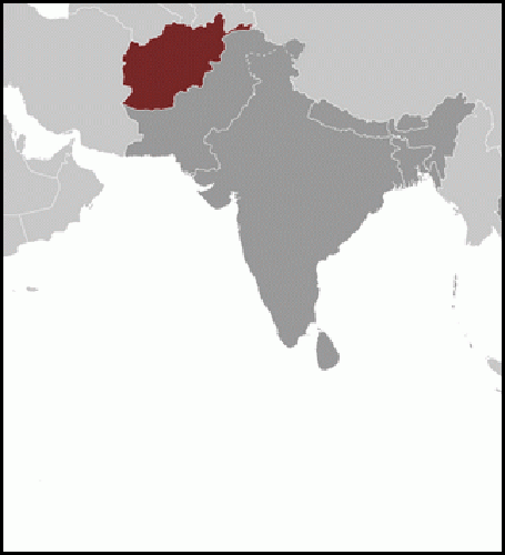 carte gographique Afghanistan