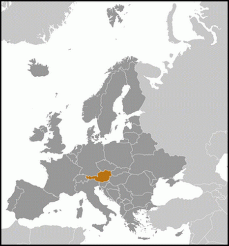 carte gographique Autriche