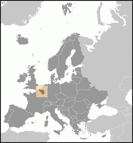 carte gographique Belgique