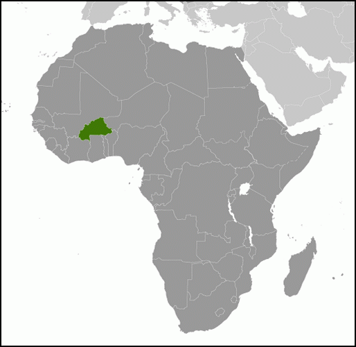 carte géographique Burkina Faso