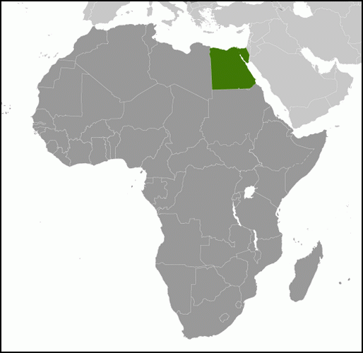 carte gographique Egypte