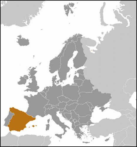 carte géographique Espagne