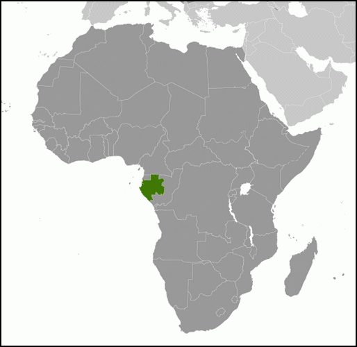 carte gographique Gabon