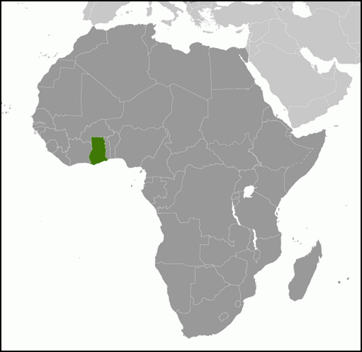carte gographique Ghana