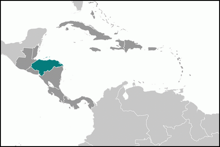 carte gographique Honduras