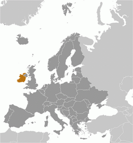carte gographique Irlande
