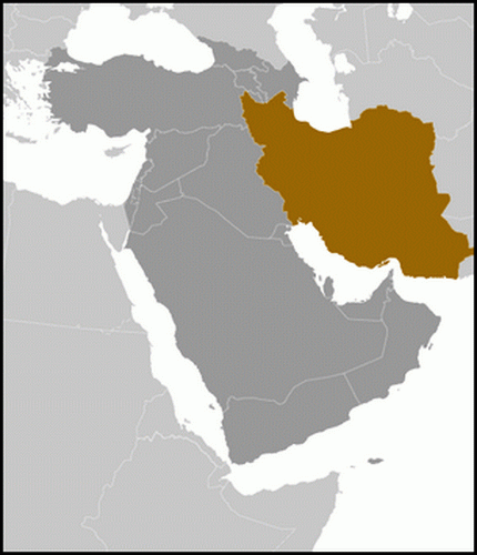 carte gographique Iran