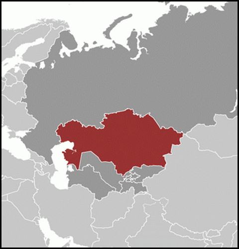 carte gographique Kazakhstan