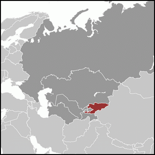 carte gographique Kirghizstan