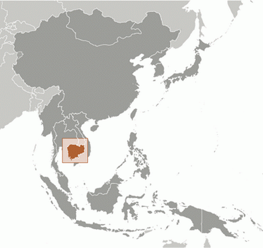 carte gographique Cambodge