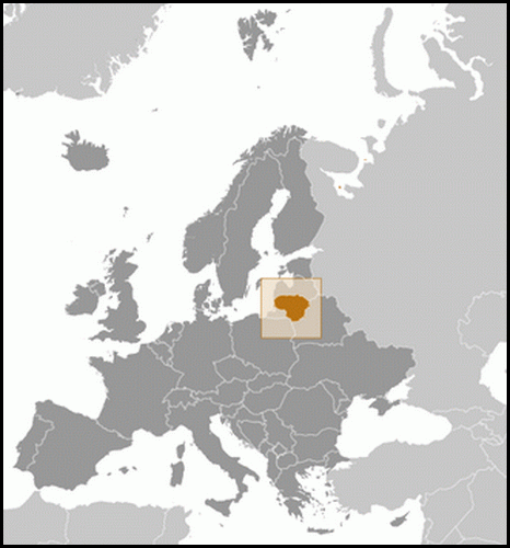 carte gographique Lituanie