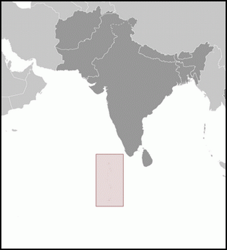 carte gographique Iles Maldives