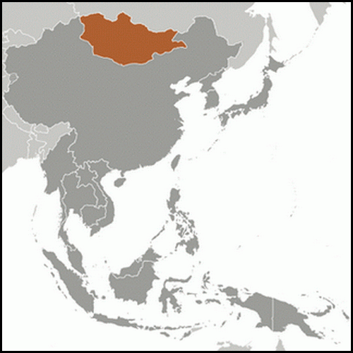 carte gographique Mongolie