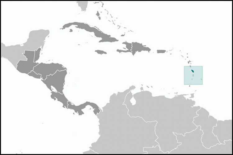 carte gographique Martinique