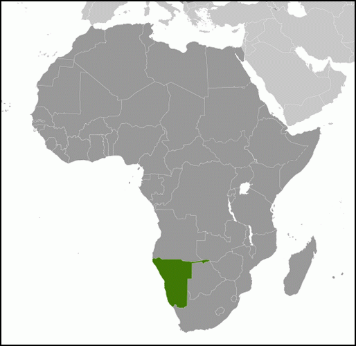 carte gographique Namibie