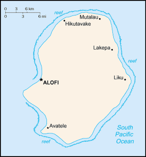 carte gographique Niue