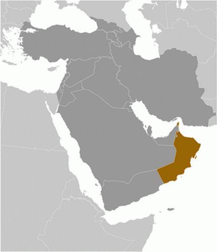 carte gographique Oman