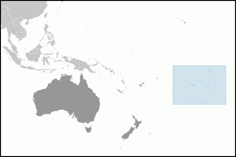 carte gographique Polynsie Franaise