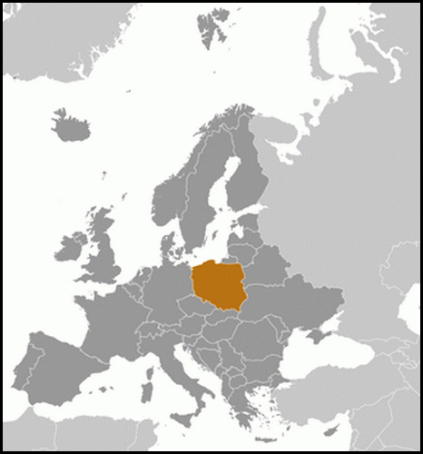 carte gographique Pologne