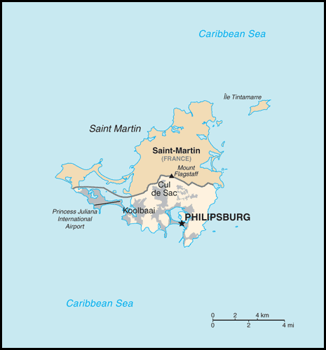 carte gographique Martinique