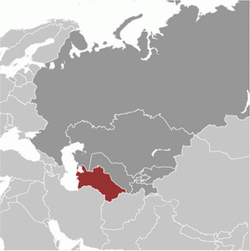 carte gographique Turkmnistan