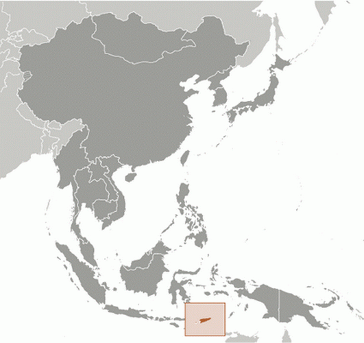carte gographique Timor Oriental