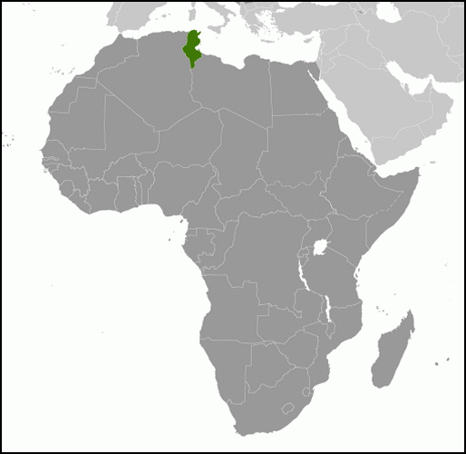 carte gographique Tunisie