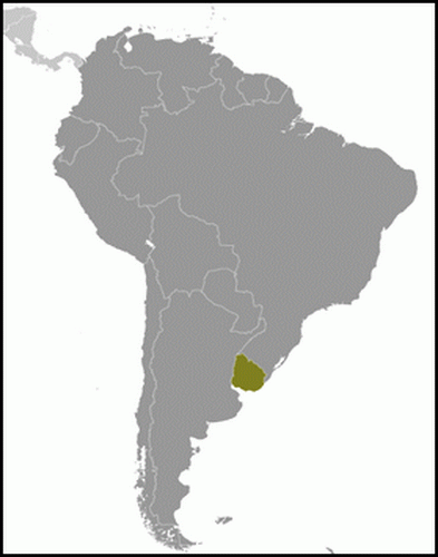 carte gographique Uruguay