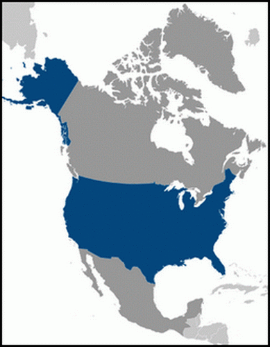 carte gographique Etats-Unis