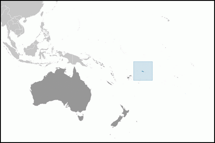 carte gographique Samoa Occidentales