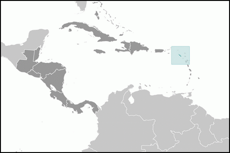 carte gographique Saint Kitts & Nevis